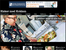 Tablet Screenshot of elsker-med-kokken.dk
